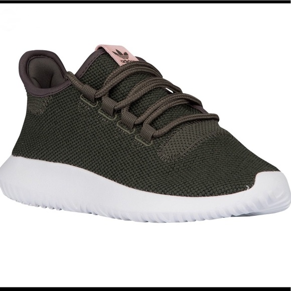 adidas tubular radial olive green and pink